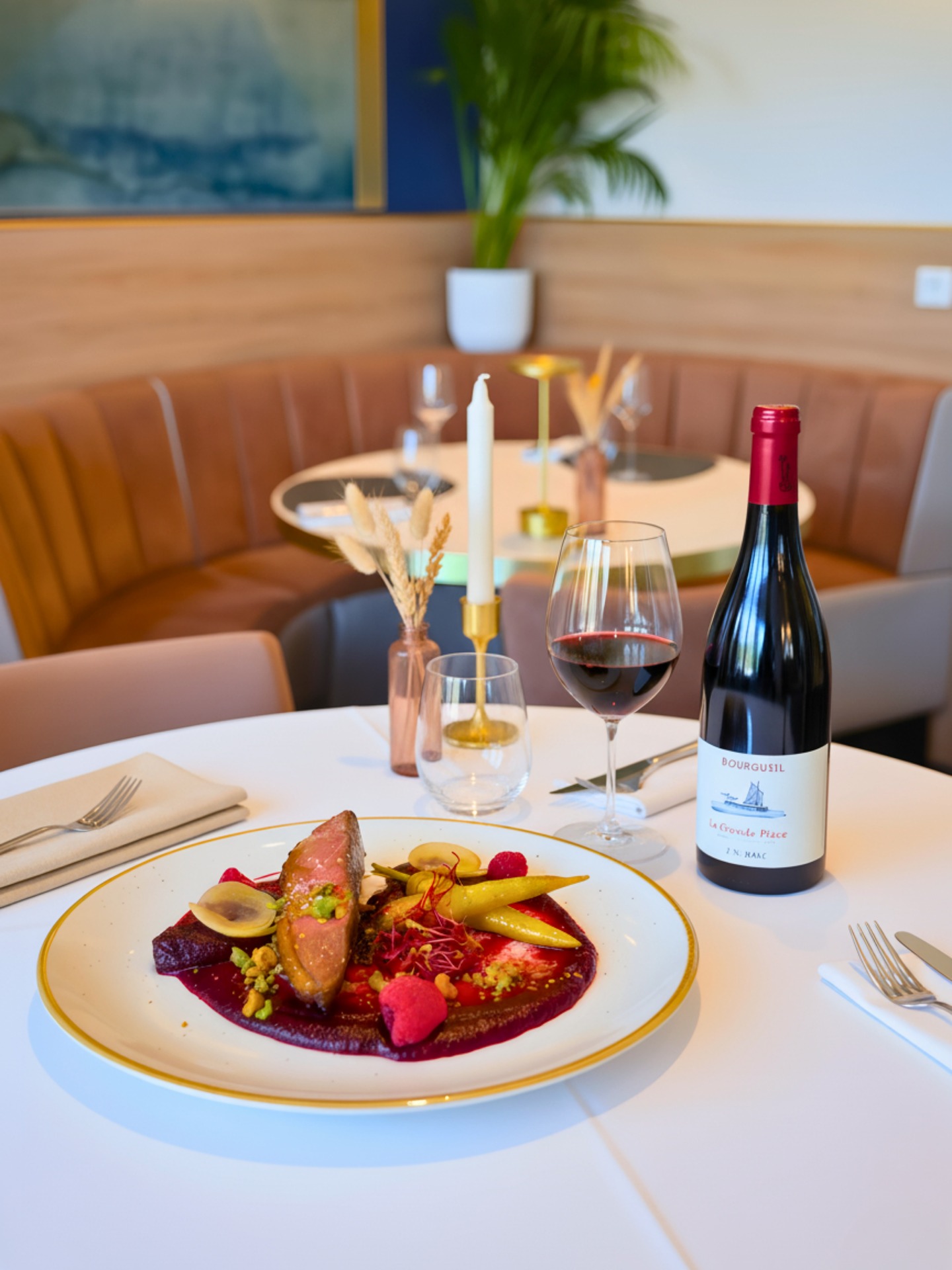 🥂 Un plat de notre carte qui fait parler le cœur et les sens…
Magret de canard laqué, purée de betterave onctueuse, croustillant de wasabi et carotte jaune glacée.
Un mariage délicat de douceur, de croquant et de caractère, pensé pour surprendre et séduire.
🍷 Pour sublimer cette assiette : un verre de Bourgueil « La Grande Pièce »
Un vin de Loire tout en finesse, choisi avec soin par notre chef sommelier pour accompagner la richesse du magret.
✨ Chez Le 10Vins Restaurant, chaque plat est une rencontre, chaque accord une émotion.
Et si c’était à votre tour de vivre ce moment ?
👉 Réservez votre table et laissez-vous guider par notre cuisine de saison et nos accords mets-vins.
📍 Le 10Vins Restaurant – Chanteloup-en-Brie (77)
#le10vinsrestaurant #accordmetsvin #cuisinedesaison #gastronomiefrancaise #marnevallee #restaurantseineetmarne